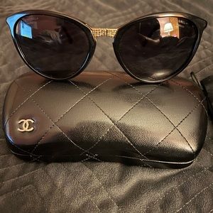 COPY - Chanel Sunglasses - Black & Gold